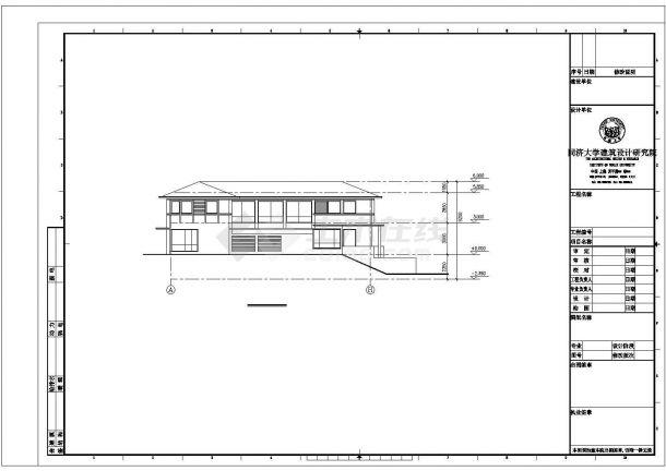 某地区精装修高级商务别墅建筑设计方案cad图纸_居住建筑_土木在线