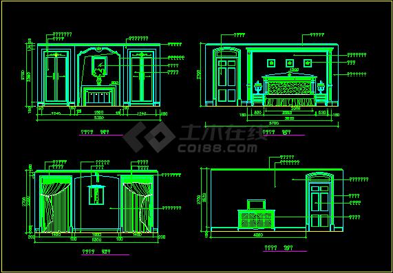 几十种总统套房建筑设计装修cad方案图_商业综合体_土木在线